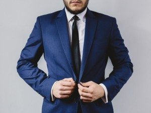 A man wearing a suit