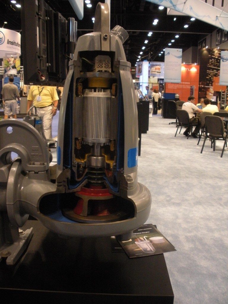 Submersible Pump Cutaway at a Trade Show